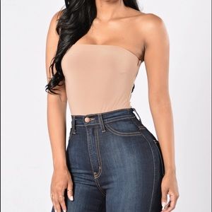 FASHIONNOVA tube top bodysuit